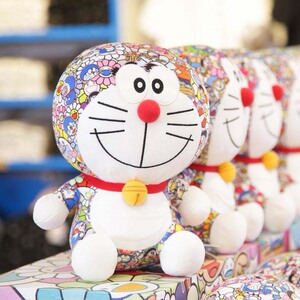日本正版村上隆哆啦a梦公仔联名款毛绒玩具机器猫叮当猫玩偶礼物