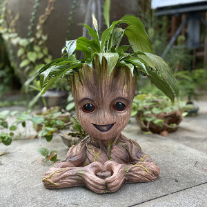 花园创意摆件格鲁特小树人盆栽庭院阳台绿植花缸院子露台装饰摆设