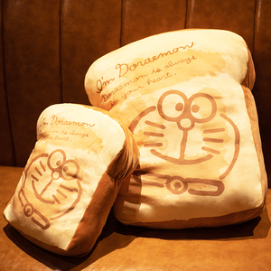 哆唻a梦记忆面包铜锣烧卡通沙发短绒抱枕家用沙发靠垫机器猫公仔