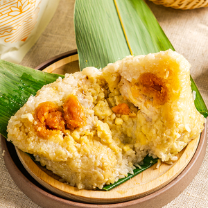 肇庆咸蛋黄裹蒸粽绿豆超大粽子手工新鲜肉粽端午节团购送礼肥子伟