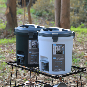 户外冰箱冰水桶带水龙头车载饮水保温箱露营食品级PP塑料桶易便携