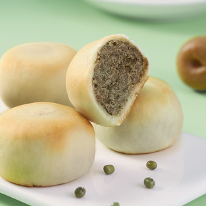 绿豆饼少油少糖纯手工糕点早点传统老式馅饼点心茶点福建莆田包邮