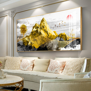 客厅装饰画北欧现代简约单联大尺寸画沙发背景墙挂画轻奢餐厅壁画