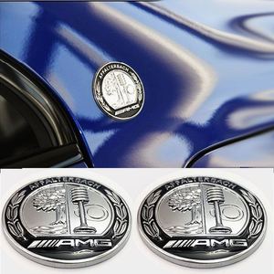 奔驰a35l车标 c柱侧标苹果树车贴 a级 c级 e级 glc改装amg侧标贴