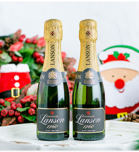 迷你香槟兰颂婚礼香槟起泡酒限定款黑牌小香槟200ml