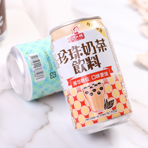 台湾进口洪大妈大波霸珍珠奶茶6口味即饮仙草冻315ml*24罐整箱发