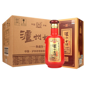 泸州老窖股份有限公司浓香型52度白酒整箱500ml*6瓶泸州古酒典藏9