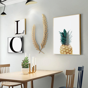 北欧餐厅墙面装饰画现代简约饭厅挂画轻奢餐桌背景墙壁画创意组合