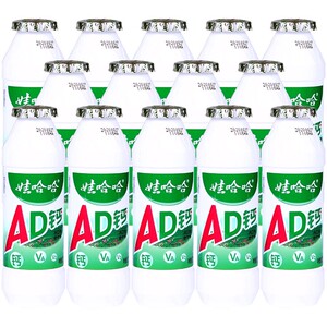 娃哈哈ad钙奶一排