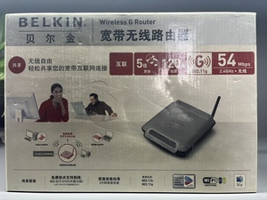 二手贝尔金F5D7230-4无线路由器插电脑wifi家用穿墙王信号放大器