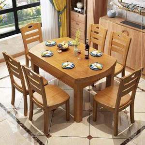 拆装小桌子简易家用吃饭.桌子包厢n一桌八椅餐桌椅138米8人商