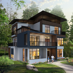 现代别墅设计图三层房子别墅设计图纸新农村盖自建房小洋楼ys321