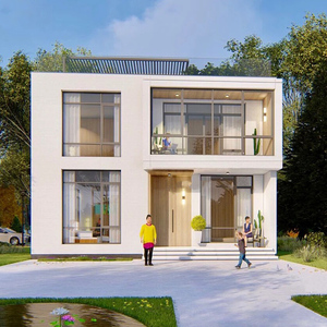 农村自建房别墅设计图纸现代风格二层房屋设计图两层楼房施工图纸