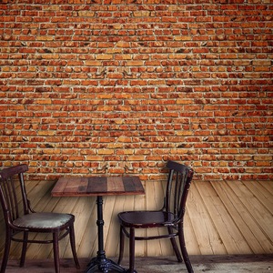 3d立体砖纹砖头墙纸复古酒吧咖啡馆网咖壁画仿真文化砖背景墙壁纸
