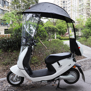 00千月欣旗舰店天猫雅迪电动车雨棚新款2021安全折叠蓬防晒防雨遮阳