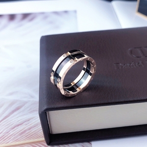 戒指男大宽版欧美黑色潮时尚个性陶瓷钛钢食指环单身男士复古戒指