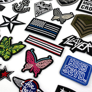 自粘布贴补丁包包装饰刺绣图案羽绒服修补破洞裤子衣服贴补丁贴