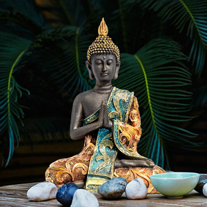 泰国佛像摆件释迦摩尼佛头客厅玄关东南亚风格泰式酒店餐厅装饰品