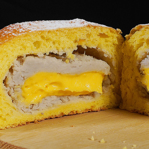 周建生 芋泥星空蛋黄流心软欧面包 爆浆夹心代餐饱腹