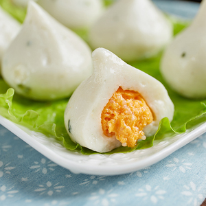 蟹籽风味鱼丸500g豆捞专用鱼包蛋包心丸子火锅食材鱼籽蟹仔包蟹黄