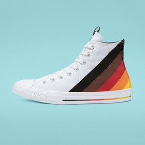 converse匡威 all star 彩虹系列撞色男士经典高帮帆布鞋