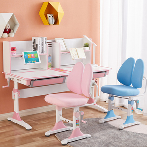 儿童书桌可升降双人