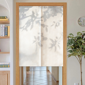 门帘隔断帘家用卧室半帘房间遮挡隐私魔术贴免打孔布帘子2022新款