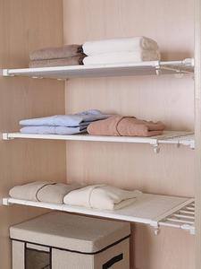 2021鞋e架隔离室内宿舍免打孔夹层隔层调节简易衣柜收纳分隔板简