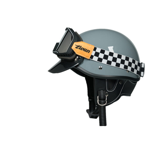 dot复古瓢盔3c认证头盔四季男女通用防晒日式哈雷盔摩托车电动车