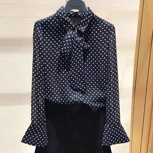 白领哥弟新2021春新款女装官网品牌代购通勤长袖立领打底衬衫上衣