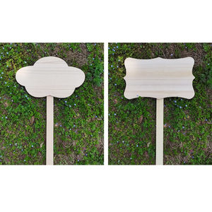 木质diy空白手绘板花草提示告示牌植物插地标签标识牌幼儿园挂牌