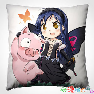 【动漫娘】加速世界q版黑雪姬有田春雪/diy来图定做靠垫抱枕周边