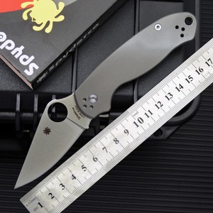 蜘蛛折叠刀c223钛合金小刀高硬度锋利折刀户外露营edc多功能刀具