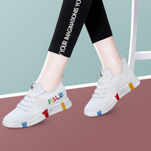 京东购物商城品牌女装专柜女士网鞋春夏季中年妇女轻便运动鞋波鞋