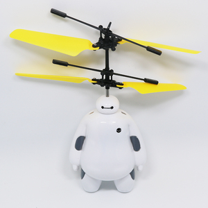 会飞的大白儿童感应飞行器遥控直升机悬浮飞机小孩电动玩具机器人