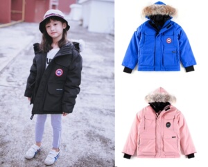 加拿大桑坡大鹅羽绒服童装远征款exp北极熊pbi男女童中长款亲子