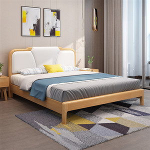 5米日式双人床加宽家用1.8m经济型主卧婚床