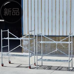 施工室内折叠脚手架便携小型装e修架带轮子经济型活动加固钢管架