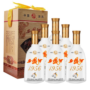西凤酒45度 西凤1956日月藏 绵柔凤香型整箱六瓶价格