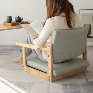 日式榻榻米座椅实木靠背无腿阳台飘窗懒人沙发休闲坐地合室矮椅子