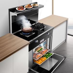 多帅 17集成灶蒸箱蒸烤箱一体灶 家用侧吸下排式油烟机燃气灶套装