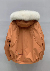 新款狐狸毛派克服女短款小个子韩版时尚皮草外套可拆卸兔毛内胆冬