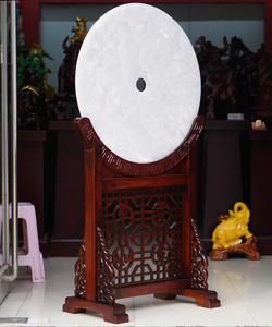 屏风平安玄关件玉石天然新中式礼品落地.装饰特大号家居扣摆乔迁