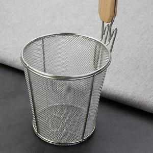 不锈钢漏斗过滤网麻辣烫漏勺捞面筛笊篱煮面机漏网烫菜篓烫粉丝