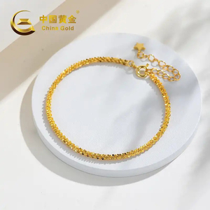 中国黄金s925银璀璨雪花手链轻奢百搭时尚手饰品抖音网红款国庆节