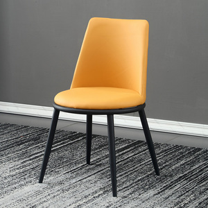 迪霸休闲椅单人设计师靠背圆椅样板房餐桌椅组合北欧意式餐椅家用