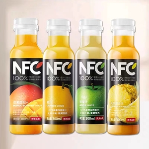 5月19日产【冷藏款】农夫山泉100%橙汁NFC果汁300ml*6鲜果凤梨汁