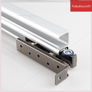 滑轨折叠推拉门实木门滑道移门轨道吊轨玻璃门双吊轨吊轮导轨滑轮