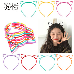 卡通头饰 儿童可爱发夹饰品 韩国发饰塑料猫耳朵发箍货源