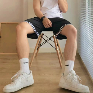 nike耐克袜子男长筒夏款运动长袜篮球袜夏季薄正品白色中筒毛巾底